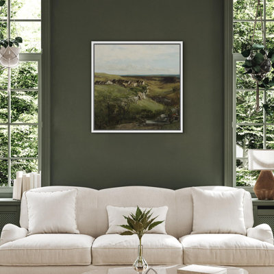 " Rustic Village by the Hillside " Print