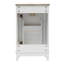 Petit meuble-lavabo moderne de 20 pouces avec lavabo en céramique - 20 * 14,5 * 33,3 pouces, rangement spacieux, 1 porte à fermeture en douceur-1414565864