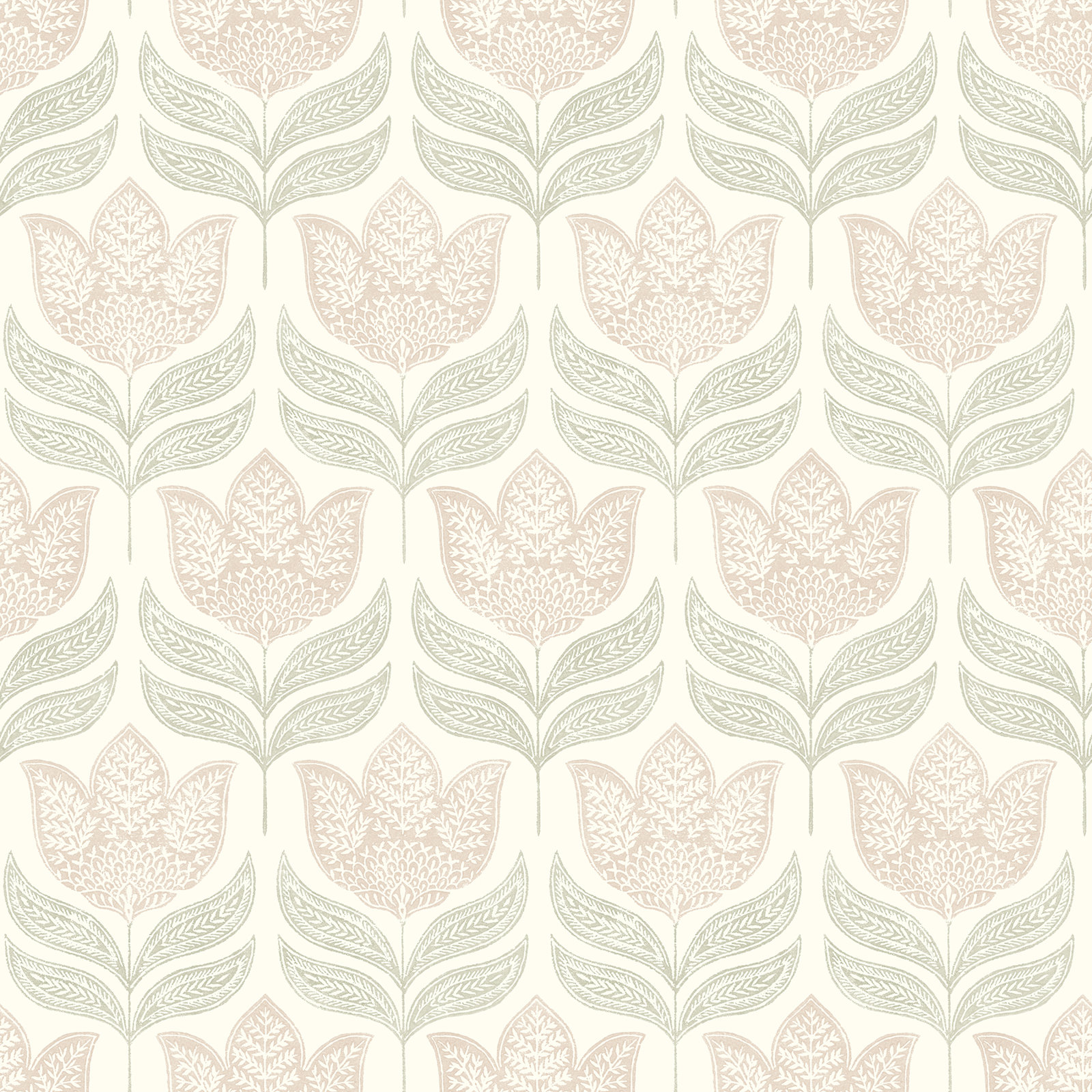 Floral Wallpaper, Pink