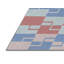 Tapis géométrique rouge / bleu marine-33173679