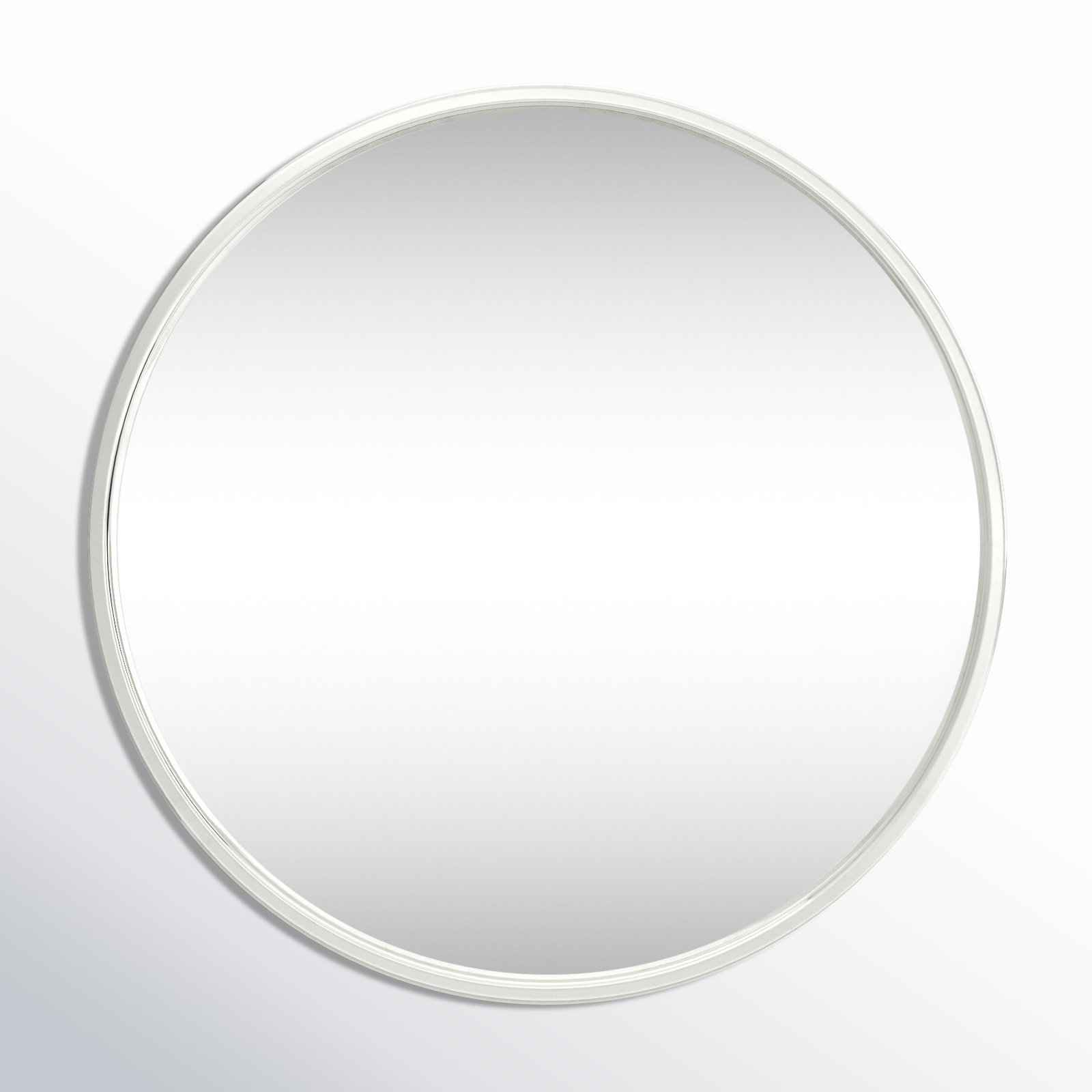 Vidal Stainless Steel Round Mirror
