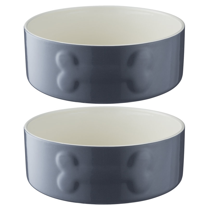 Colour Mix Dog Bowls 20cm, Grey