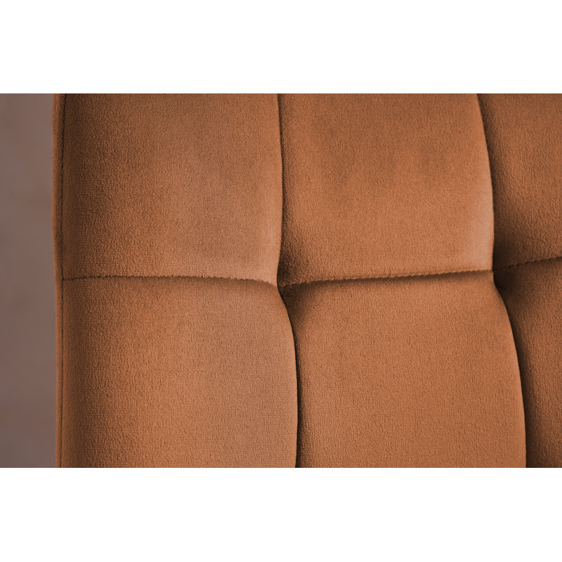 Suire PAIR OF FABRIC DINING CHAIRS, Russet, Black