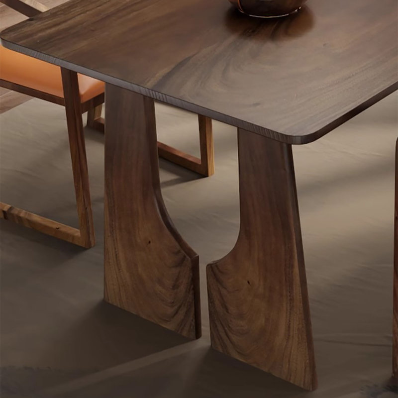 Modern Solid Wood Dining Table, 29.5"H x 55.1"L x 27.6"W