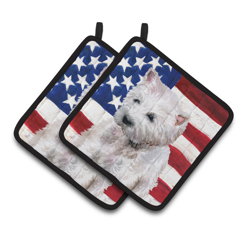 Cuisinier poignée patriotique westie de caroline trésors