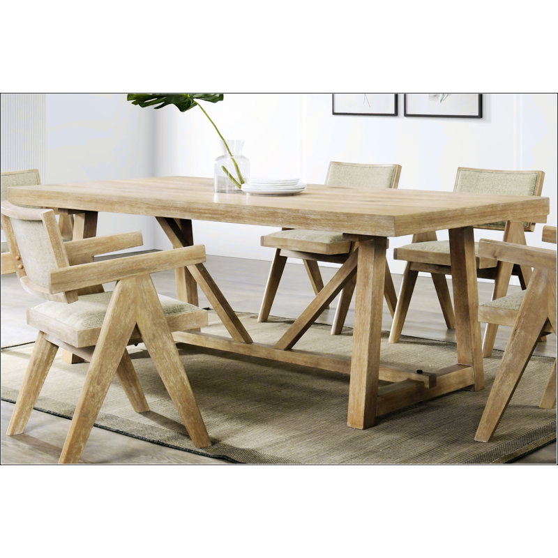 Oak Finish Dining Table