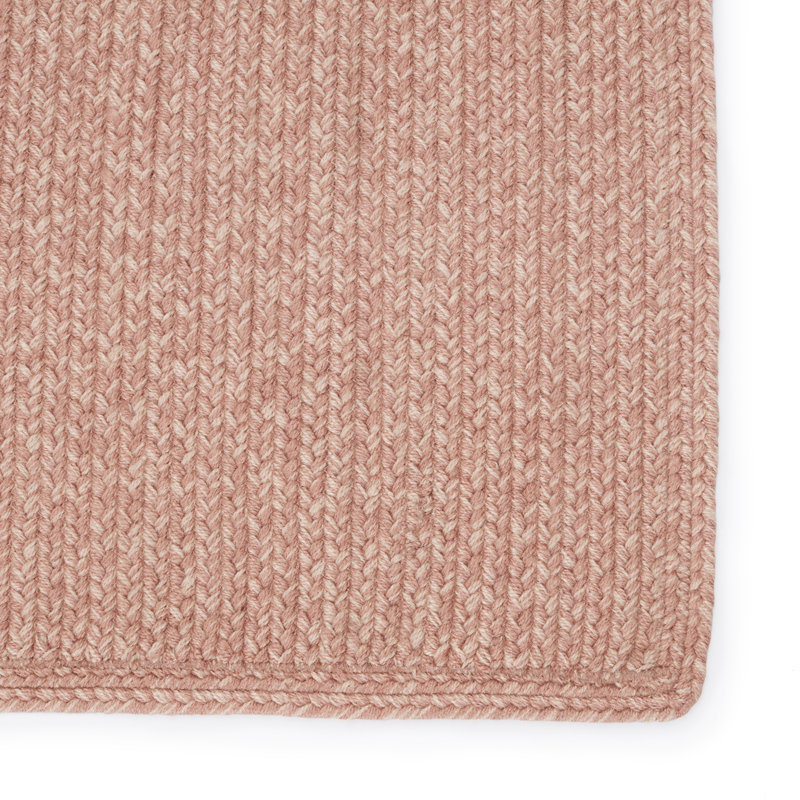Tapis rose clair en polyester tissé à la main One Age of One-of-a-Kind Johannsen, Rectangle 4 pi x 6 pi