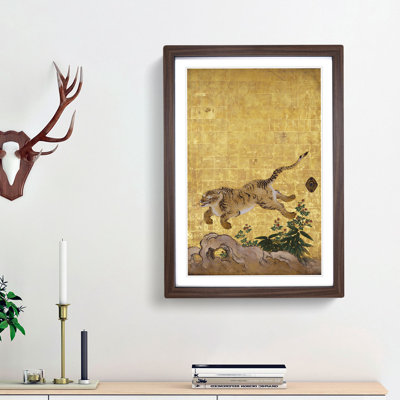 Leaping Tiger by Hashimoto Gaho - Picture Frame Painting Print