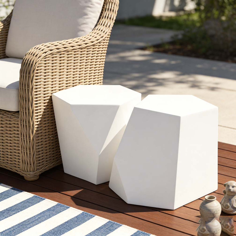 Ensemble de table basse, Blanc