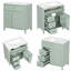 Meuble-lavabo de salle de bain avec tiroirs et armoire - Rangement de meuble-lavabo moderne-978780279-978780266