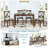 Wooden Dining Rectangular Table Set For 4,Kitchen Dining Table For Small Space-1455830803