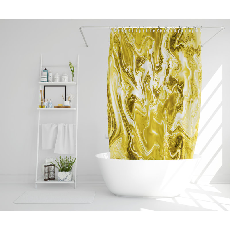 Loma Polyester Shower Curtain, 168cm H x 168cm W