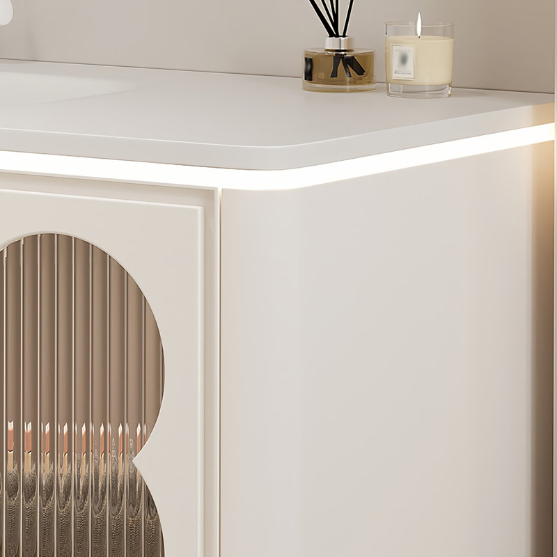 Armoire de salle de bain française de style Dopamine, H 19,68 po x l 51,18 po x P 19,68 po