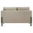 Upholstered Panel Arm Loveseat