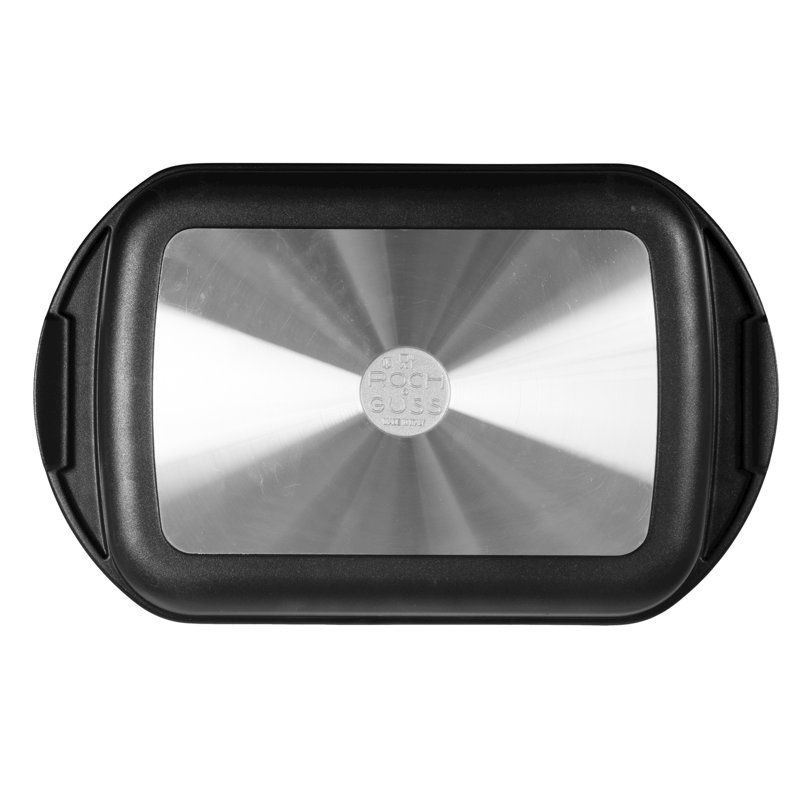 H&H Non-Stick Aluminium Rectangle Braiser with Lid, 35cm