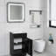 Meuble-lavabo de salle de bain avec lavabo, tablettes réglables, pour salle de bain moderne-1646998164