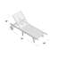 Chaise longue inclinable Aleha