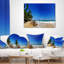 Coussin lombaire paysage tropical
