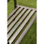 Banc de jardin en acier Auxvasse