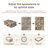 Asher Modern Abstract Machine Washable Area Rug With Non-Slip Backing-839150250-1015336745