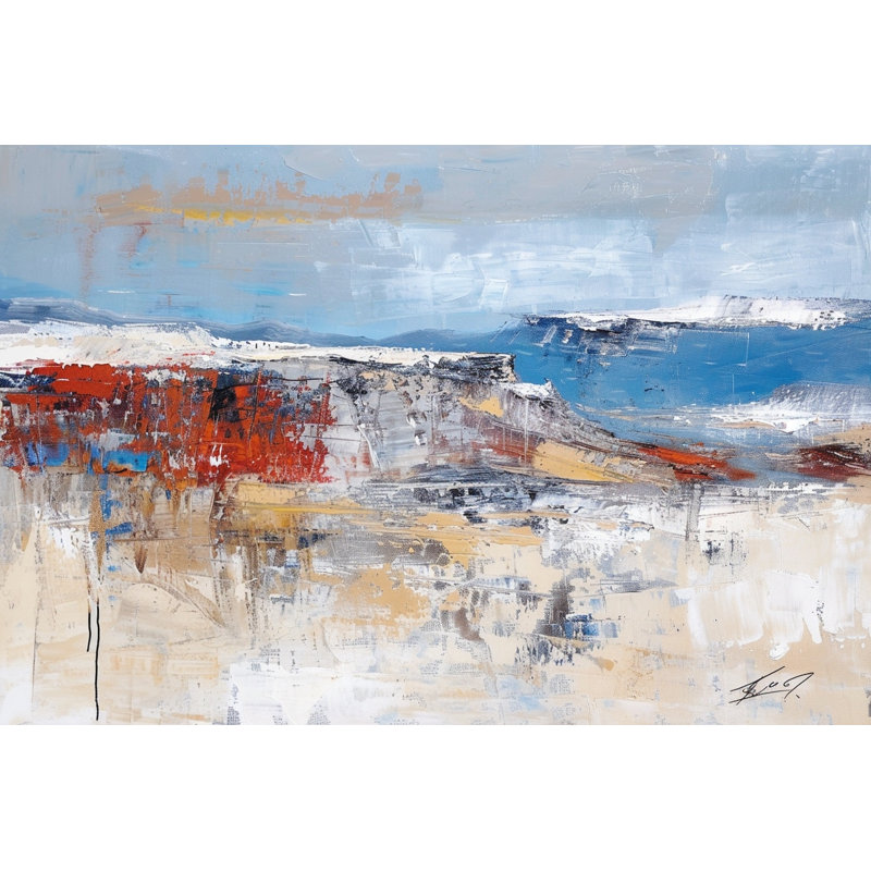 Art mural peint sur toile, L 24 po x H 16 po x P 1,5 po
