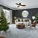 44" Smart Ceiling Fan With Remote, Light Kit Included, Works With Google Assistant And Amazon Alexa,Siri Shortcut.