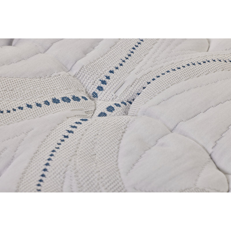 Matelas de repos ferme avec système de refroidissement double, mousse à mémoire de forme et durabilité, conception large, technologie de changement de phase en gel, conception blanc et bleu