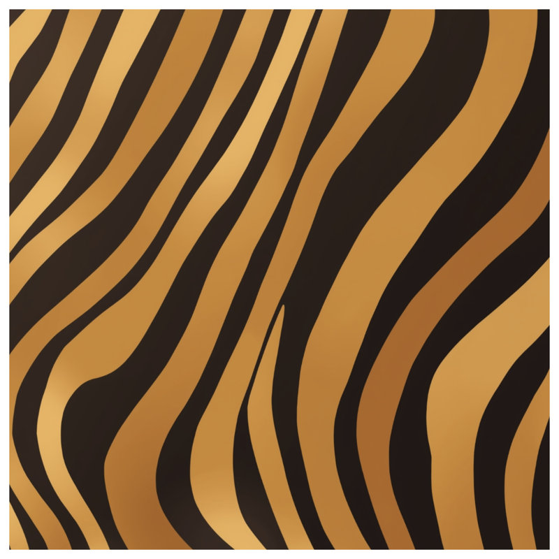 Tapisserie murale «Black Tiger Stripes», H 50 po x l 60 po avec 4 œillets