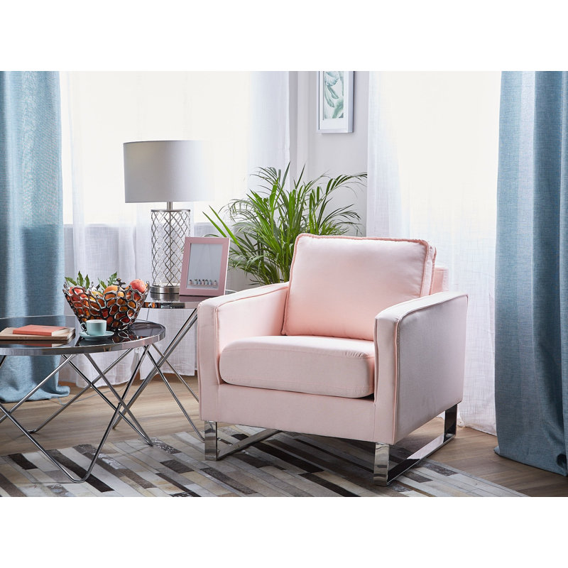 Dayton Upholstered Armchair, Pink