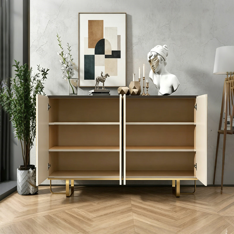 Buffet décontracté de qualité italienne, 33.46" H x 55.12" W x 15.75" D