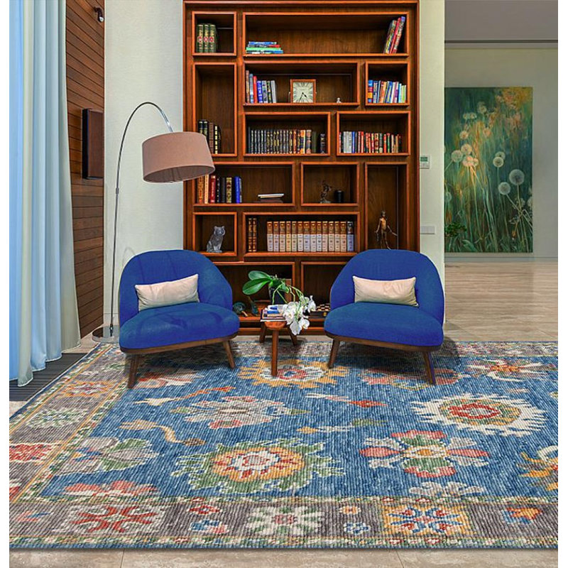 Cascade Hand Knotted Wool Area Rug, Rectangle 12' x 16'