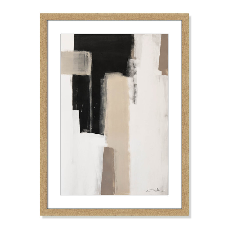 Calvin Giverny Earth Scapes I Print, Pas de tapis, H 23 po x l 17 po x P 1,25 po, Cadre photo simple en grain de bois naturel