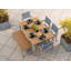 Travira Rectangular 6 - Person 63" Powder Coated Aluminum Sling Chair and Bench Patio Dining Set-313115450-353534297-374046468