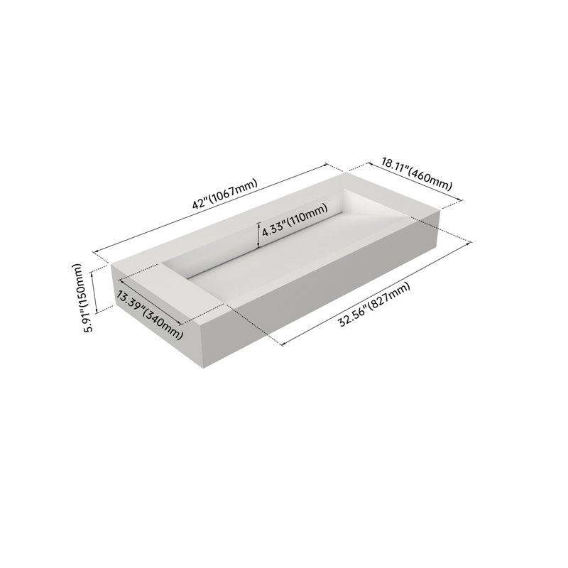 Lavabo pour salle de bain 42 po