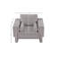 Fauteuil large Izziah conforme à la norme CAL117 de 43,5 po-90662792