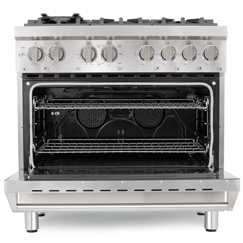 Cuisinière mixte 36 po 4,5 pi cu