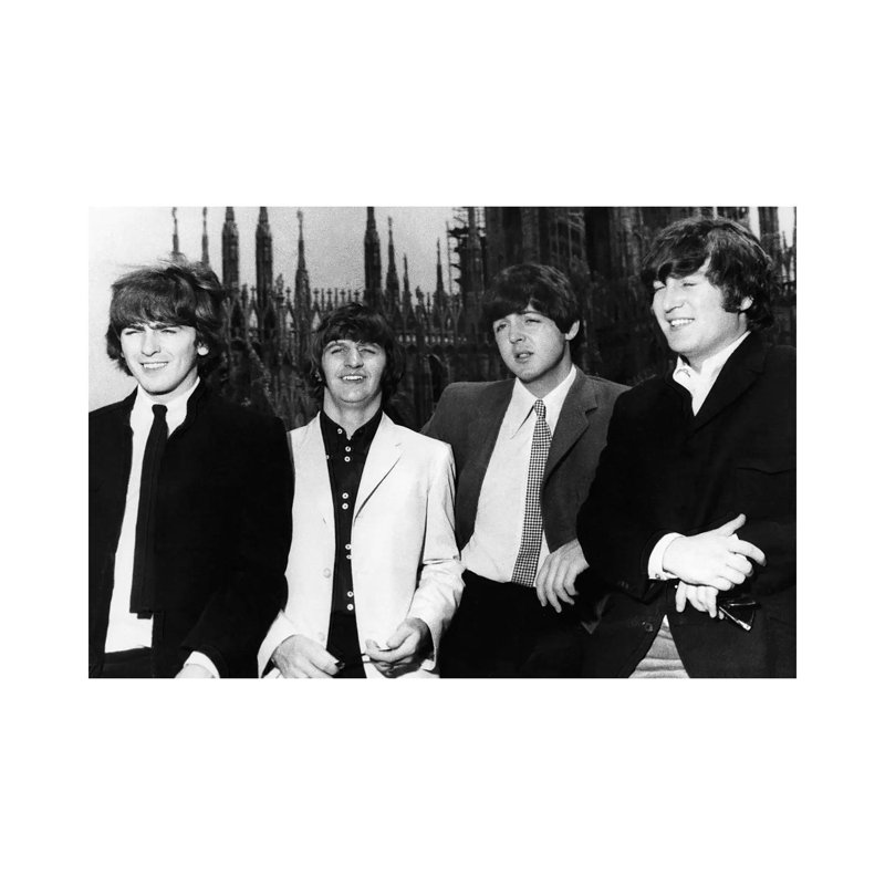 The Beatles, 1965 - Wrapped Canvas Print, 30.48 cm H x 45.72 cm W