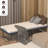 Sharpley 46"W/38''W/31"W Folding Bed with 5''H Mattress Included-253172017