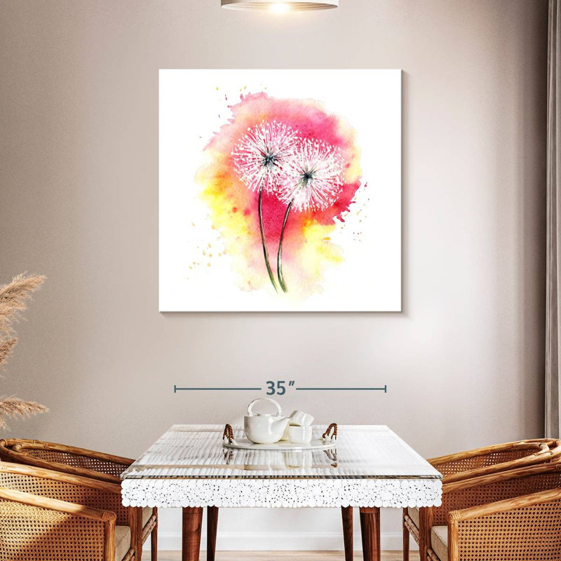 Avery Abstract Splash Of Dandelions, 39" H x 39" W