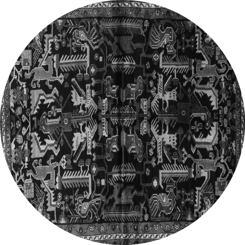 Mehraz Performance Oriental Indoor Rug, Round 7'