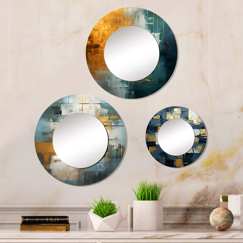 Charisse Metal Round Mirror