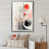 Impression argent sur toile encadrée