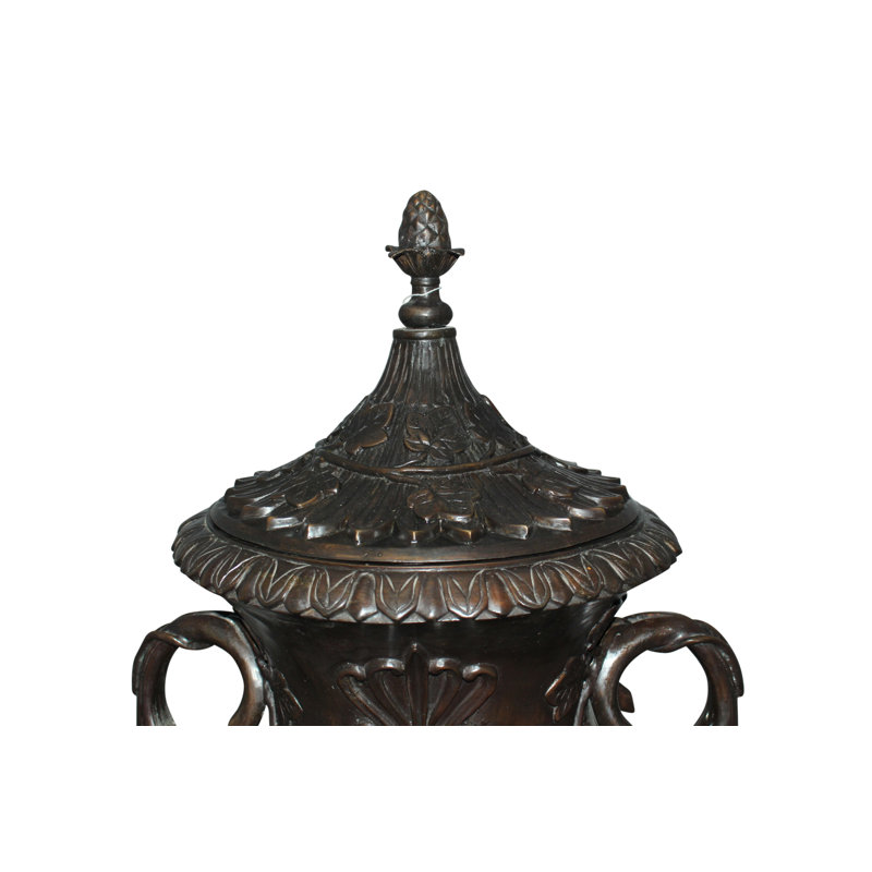 Vase Benavidez - grande statue en bronze - taille: L 21 po x l 16 po x H 48,5 po.