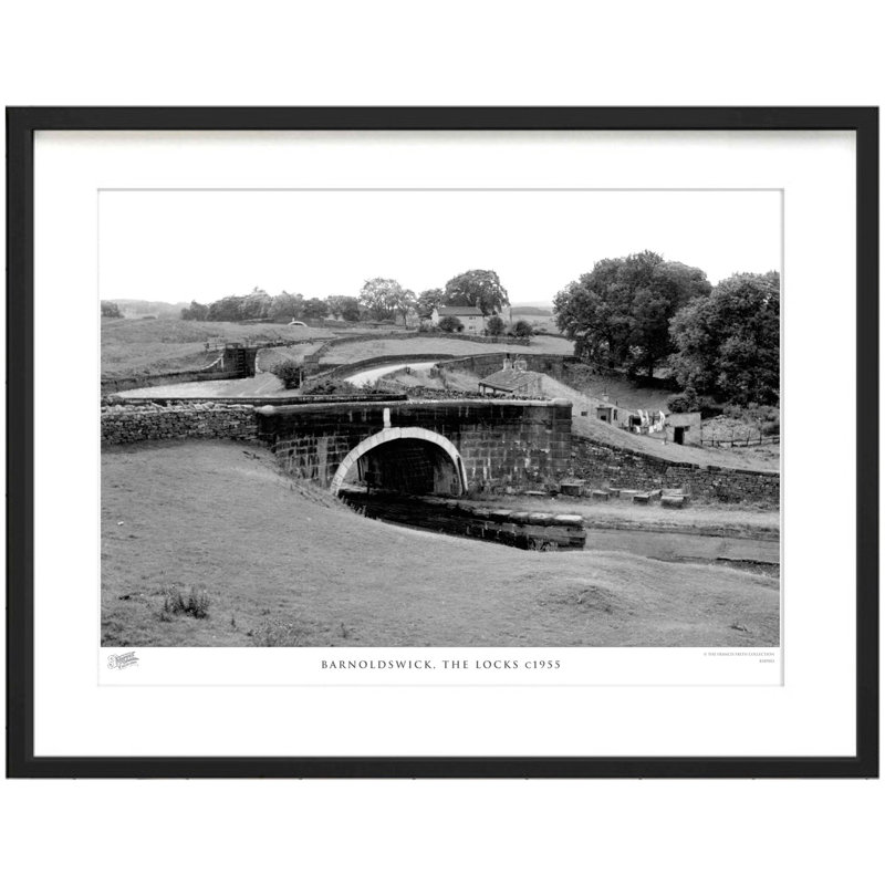 Barnoldswick, The Locks C1955 by Francis Frith - Single Picture Frame Print, 40cm H x 50cm W x 2.3cm D