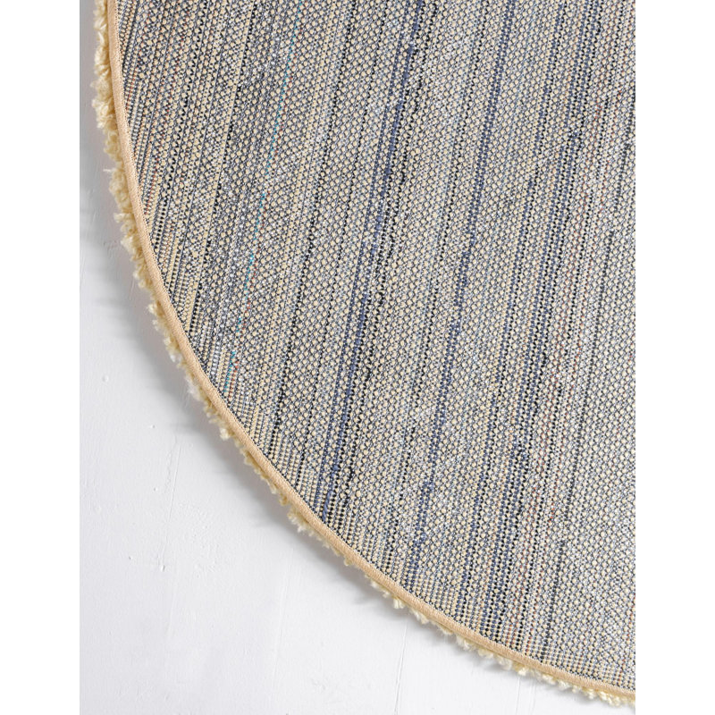 Paquette Geometric Shag Area Rug, Round 152cm