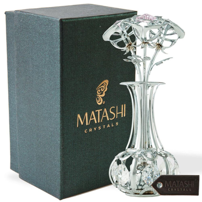 Landscape & Nature Figurines & Sculptures, Silver/Pink