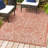 Massimo Bohemian Medallion Textured Weave Red/Taupe Indoor/Outdoor Rug-780458753