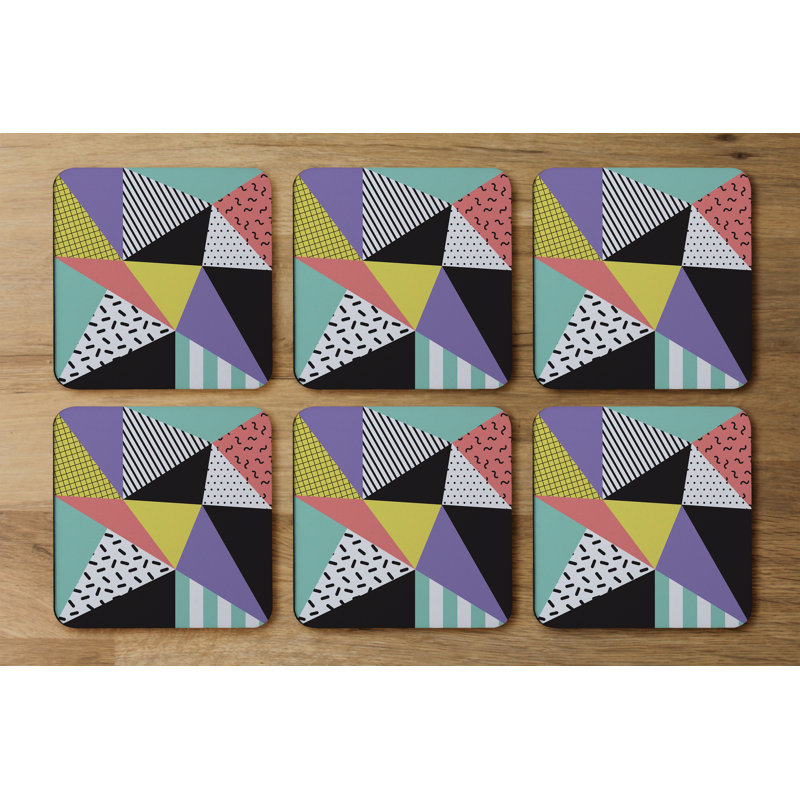 Square 6 Piece Coaster Set