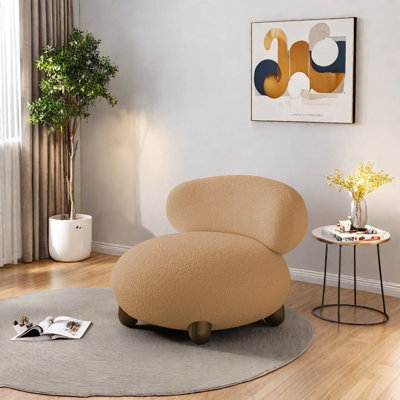 Chaise douce et respirante avec base en bois robuste