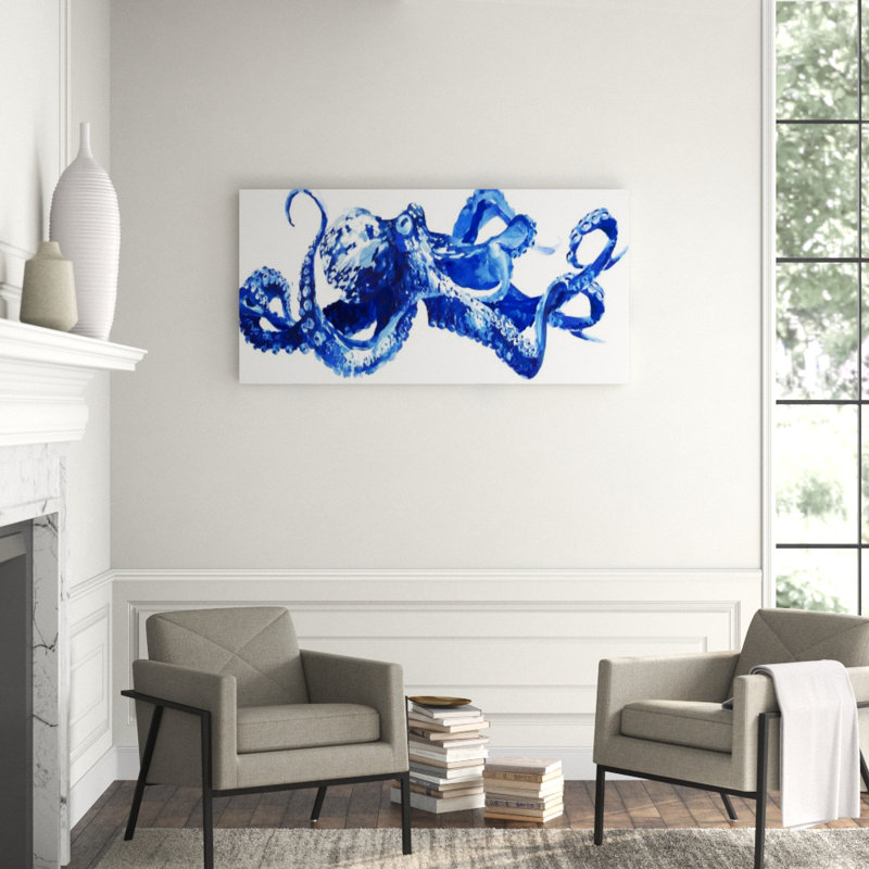 Cobalt Clar Print by Fern Cassidy, 40" H x 80" W, Glass Coat
